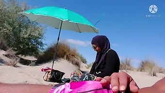 I Shocked This Muslim By Dragging My Penis Out At The Beach.