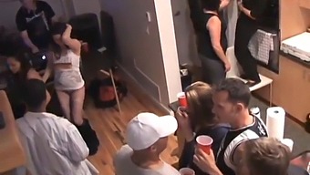 Group Sex Turns Into An Interracial Orgy At A Wild Party