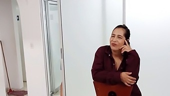 A Mature Latina Discovers Her Stepdaughter Pleasuring Herself On The Phone And Intervenes
