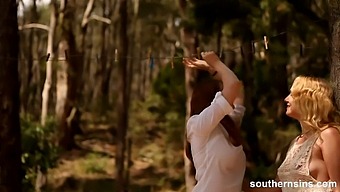 Australian Lesbians Embrace Nature In Sensual Encounter