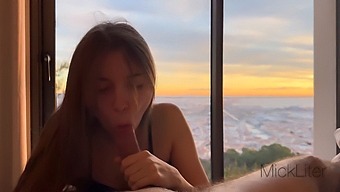 Brunette Amateur Gives A Passionate Blowjob In This Pov Video