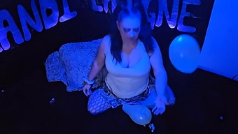 Adorable Mature Woman Indulges In Balloon Fetish In A Safe, Consensual Way