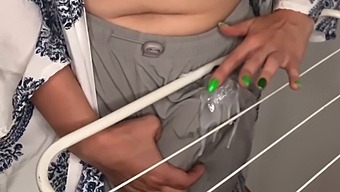 Stepdad'S Cock Gets A Rubdown On The Clothes Dryer By His Well-Endowed Stepmom