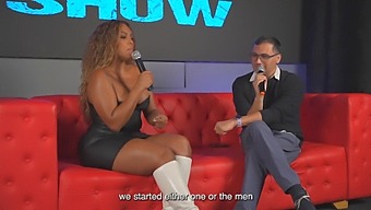 Carla Morelli Is A Black Beauty With A Big Ass Who Gets Two Cocks In Juan Bustos Show.