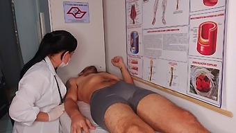 A Boy Had An Unintentional Erection In Front Of The Nurse.